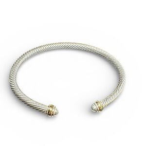 David Yurman bracelet cable bangle silver 925 750 gold